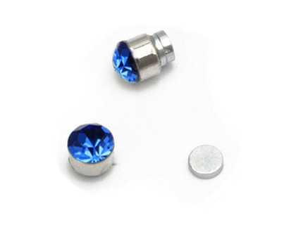 Auskarai magnetiniai Magnet Blue, 2vnt; 5mm, 6mm, 7mm