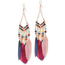 Auskarai Bohema Plunksnos 014; 2vnt