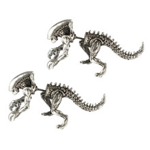 Auskarai Alien Predator Silver; 2vnt