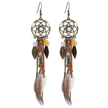 Auskarai Bohema Plunksnos 3012; 2vnt