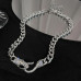 Grandinė kaklo papuošalas Gyvatė Silver sidabro spalvos; 34-41cm