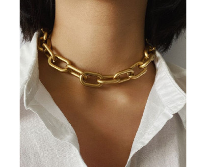 Grandinė kaklo papuošalas Maxi Gold aukso spalvos; 34-44cm