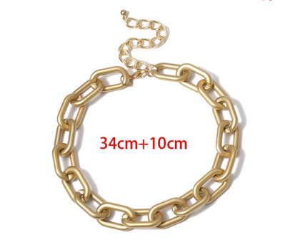 Grandinė kaklo papuošalas Maxi Gold aukso spalvos; 34-44cm