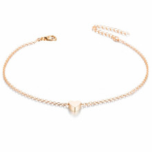 Kojos papuošalas grandinėlė Mini Heart Gold; 29cm
