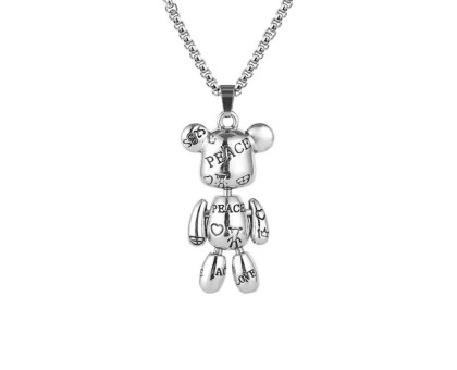 Kaklo pakabukas Meškiukas Metal 63; 3x1.6cm