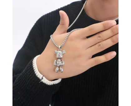 Kaklo pakabukas Meškiukas Metal 63; 3x1.6cm