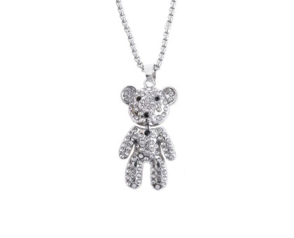 Kaklo pakabukas Meškiukas Metal 61; 4.1x2.2cm