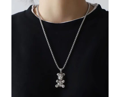 Kaklo pakabukas Meškiukas Metal 17; 3.3x2.1cm