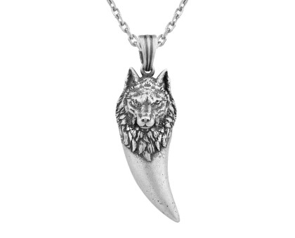 Kaklo pakabukas Vikingų vilkas; 17x47mm