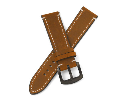 Laikrodžio dirželis Utah rudos spalvos; 22mm