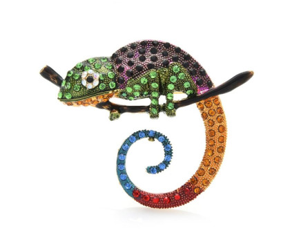 Segė Chameleonas spalvotas; 6x7cm