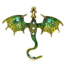 Segė Slibinas Dragon Green; 6.2x7cm