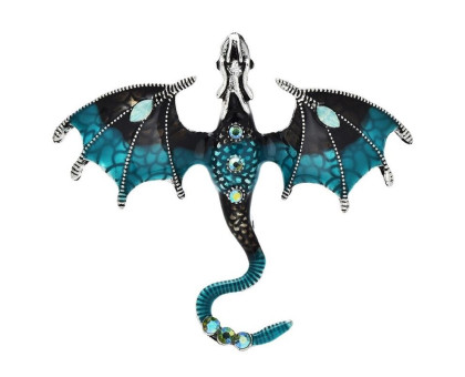 Segė Slibinas Dragon Blue; 6.2x7cm