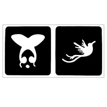 Trafaretas Tattoo 94011; 9x4cm