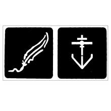 Trafaretas Tattoo 94016; 9x4cm