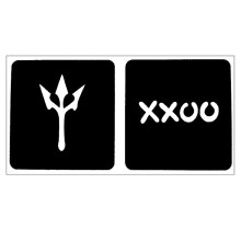 Trafaretas Tattoo 94017; 9x4cm