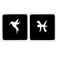 Trafaretas Tattoo 94021; 9x4cm