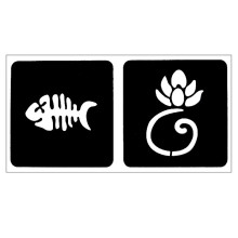 Trafaretas Tattoo 94023; 9x4cm