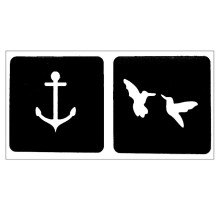 Trafaretas Tattoo 94024; 9x4cm