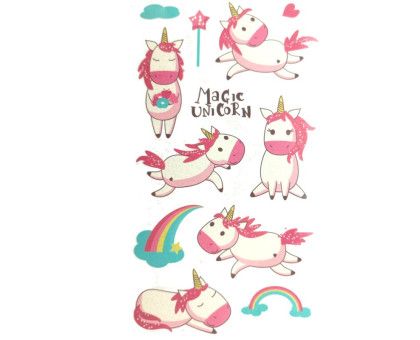 Laikina tatuiruotė Kids Mix EA05; 12x7cm