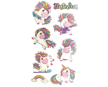 Laikina tatuiruotė Kids Mix EA06; 12x7cm