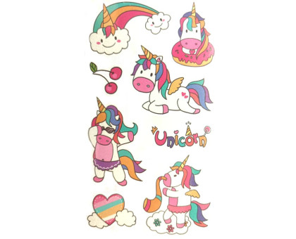 Laikina tatuiruotė Kids Mix EA08; 12x7cm