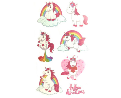 Laikina tatuiruotė Kids Mix EA09; 12x7cm