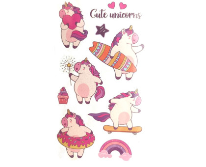 Laikina tatuiruotė Kids Mix EA10; 12x7cm