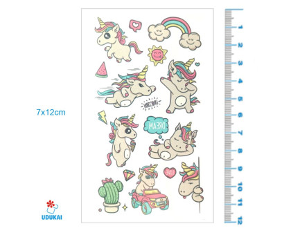 Laikina tatuiruotė Kids Mix E03; 12x7cm