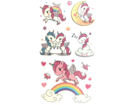 Laikina tatuiruotė Kids Mix E04; 12x7cm