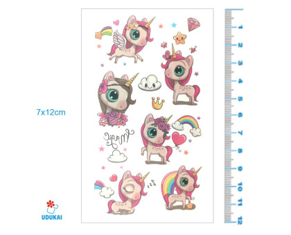 Laikina tatuiruotė Kids Mix E05; 12x7cm