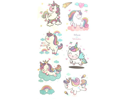 Laikina tatuiruotė Kids Mix E09; 12x7cm