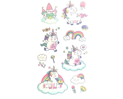 Laikina tatuiruotė Kids Mix E10; 12x7cm