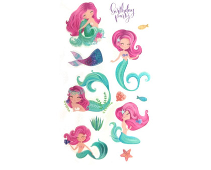 Laikina tatuiruotė Kids Mix D06; 12x7cm