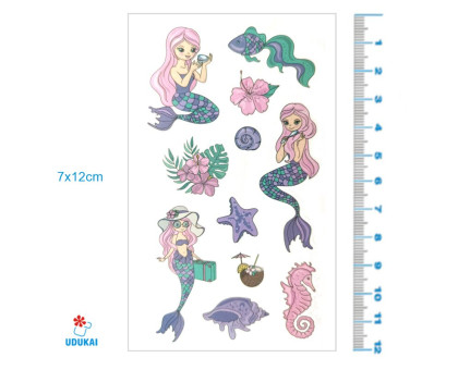 Laikina tatuiruotė Kids Mix D08; 12x7cm