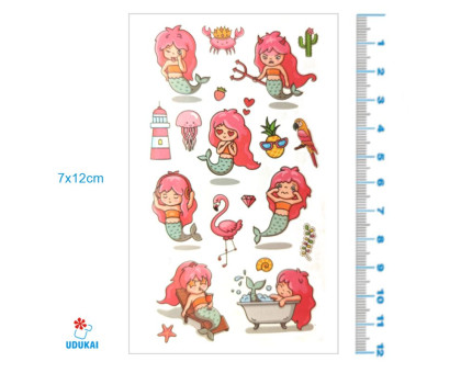 Laikina tatuiruotė Kids Mix D10; 12x7cm