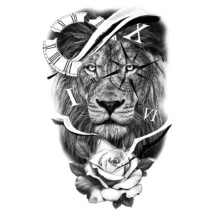 Laikina tatuiruotė Liūtas 112; 21x14cm