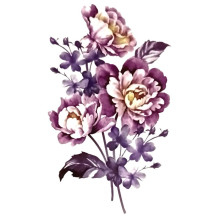 Laikina tatuiruotė Gėlės 004; 10x6cm