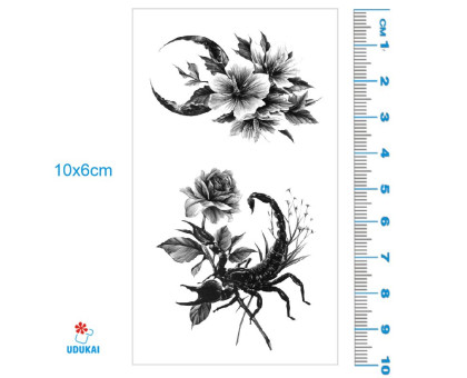 Laikina tatuiruotė Skorpionas 027; 10x6cm