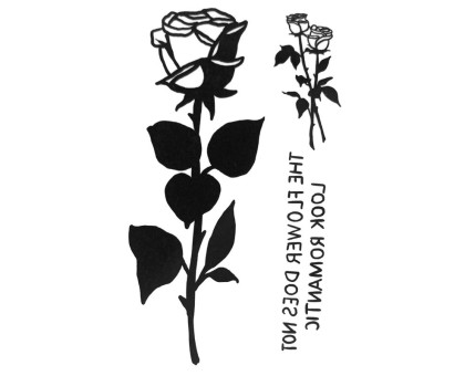 Laikina tatuiruotė Flower 034; 10x6cm