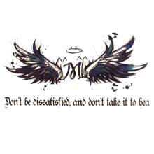 Laikina tatuiruotė Sparnai 069; 10x6cm