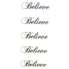 Laikina tatuiruotė Believe 33040; 10x6cm