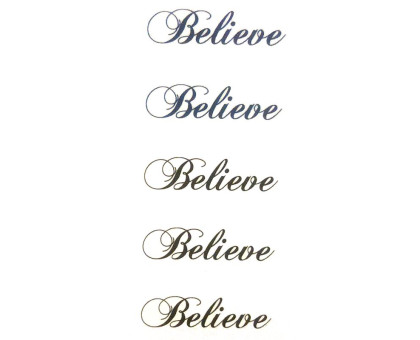 Laikina tatuiruotė Believe 33040; 10x6cm