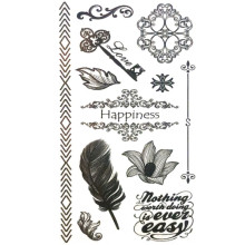 Laikina tatuiruotė Simboliai 33273; 10x6cm