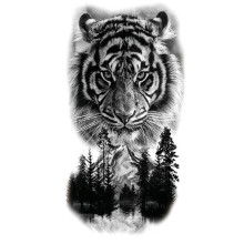 Laikina tatuiruotė Tigras 371; 21x12cm
