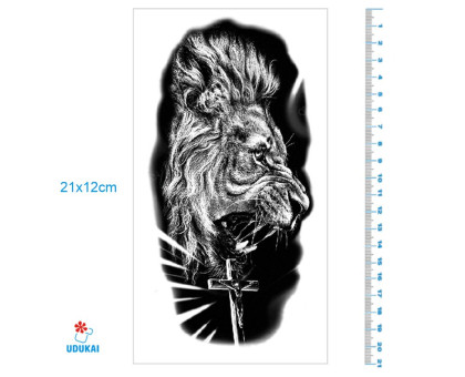 Laikina tatuiruotė Leo Kryžius 373; 21x12cm