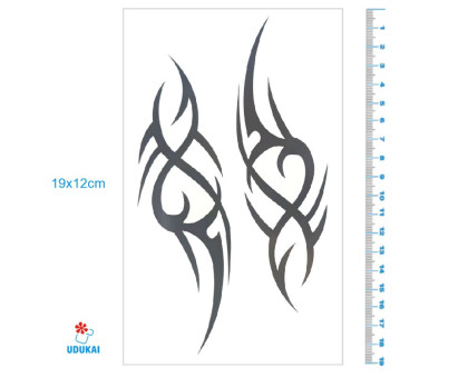 Laikina tatuiruotė Ornamentas 8018; 19x12cm