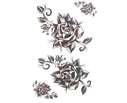 Laikina tatuiruotė Rožės 8029; 19x12cm