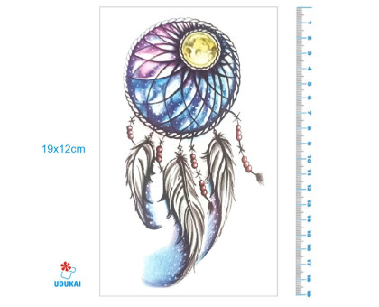 Laikina tatuiruotė Sapnų gaudyklė 8167; 19x12cm
