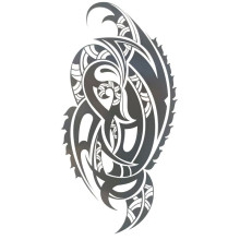 Laikina tatuiruotė Ornamentas Ink 8171; 19x12cm